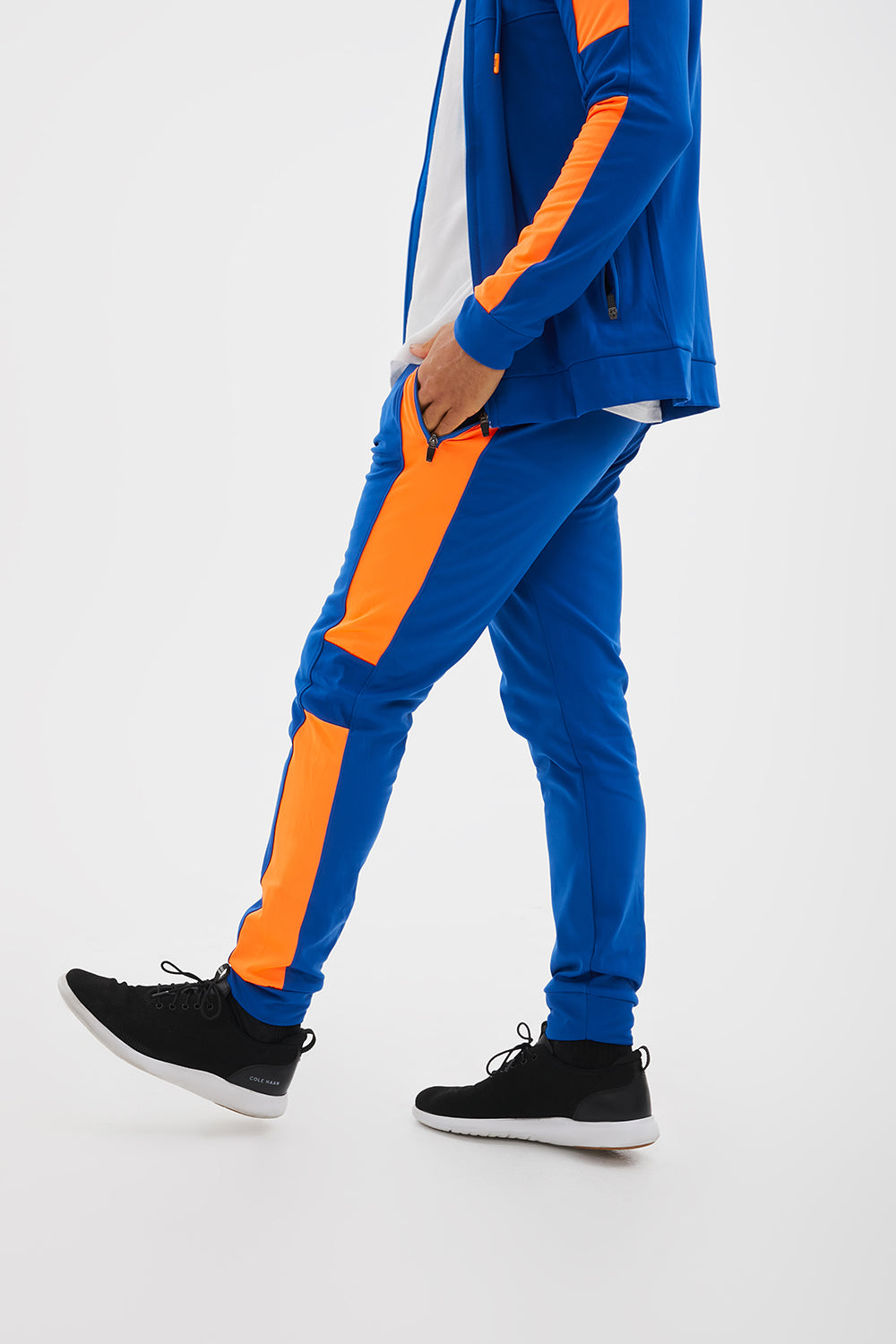 Black Label Blue and Orange Track Suit