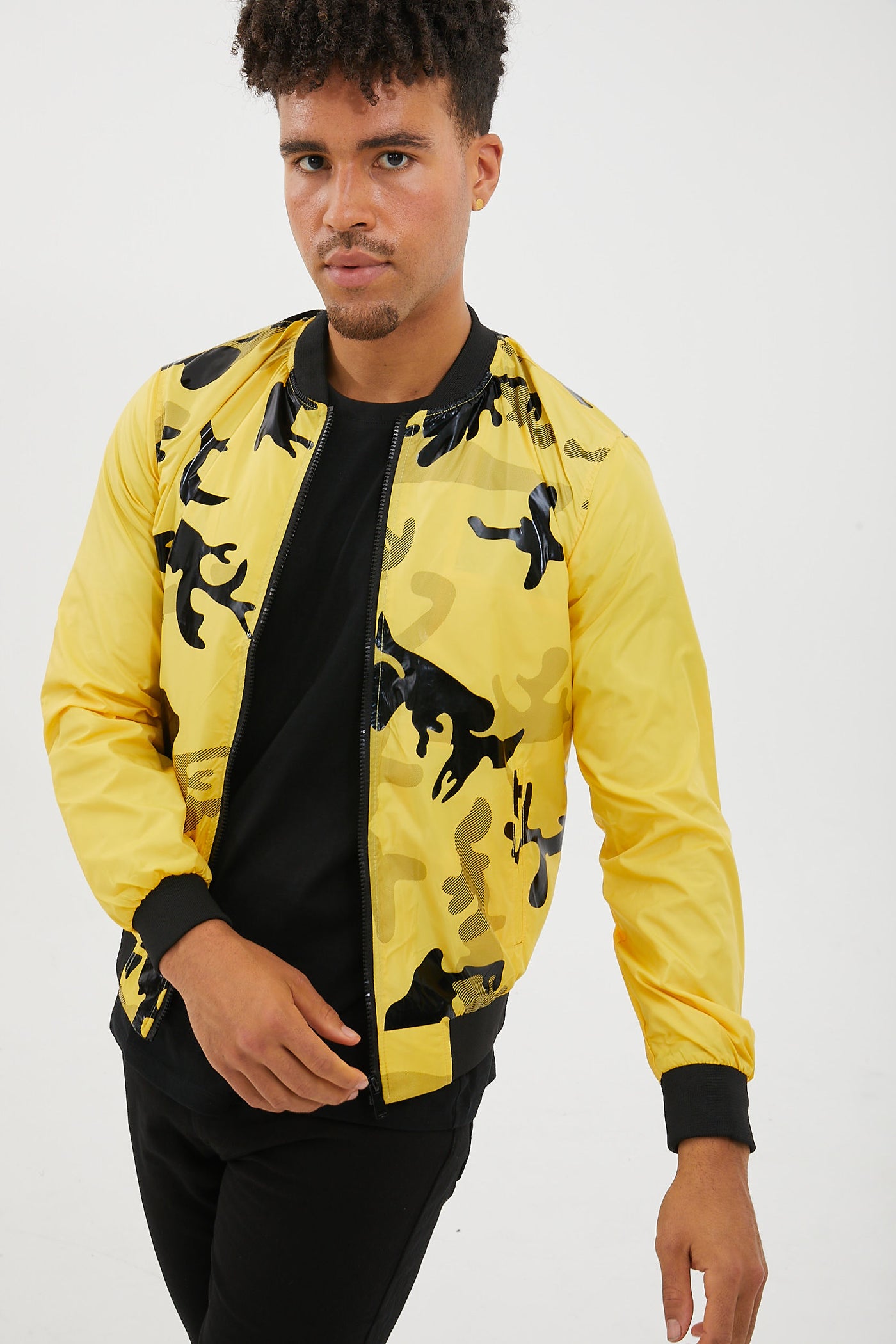 Men's Yellow Camo Jacket